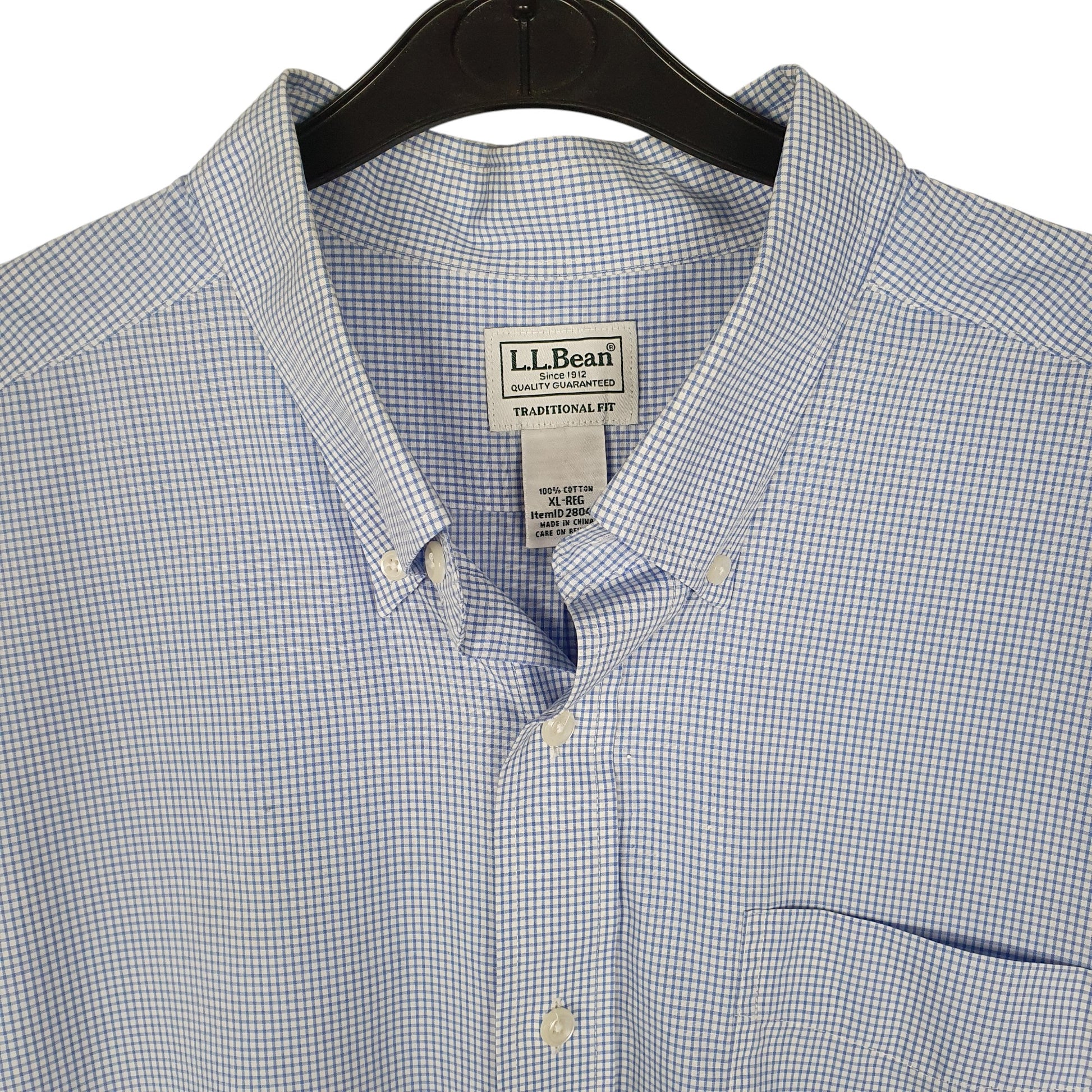Mens Blue L.L.Bean   Shirt