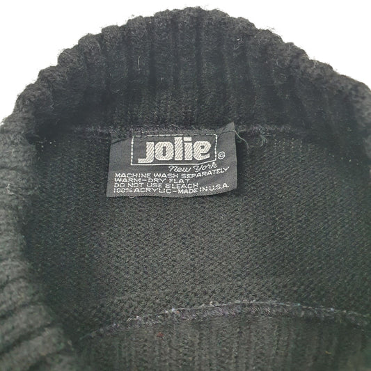 Womens Black Jollie Vintage Made In USA Crewneck Jumper