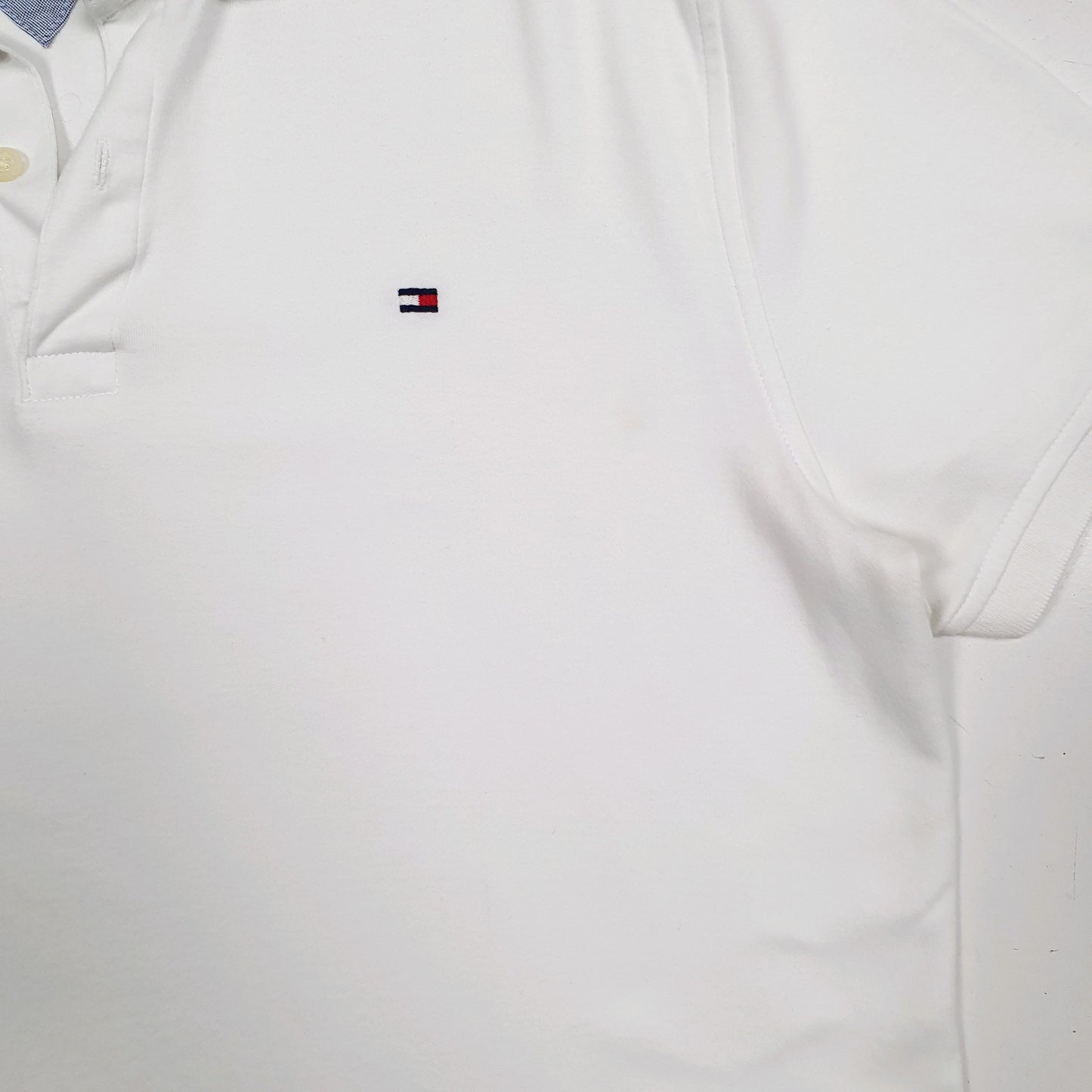 Mens White Tommy Hilfiger   Polo Shirt