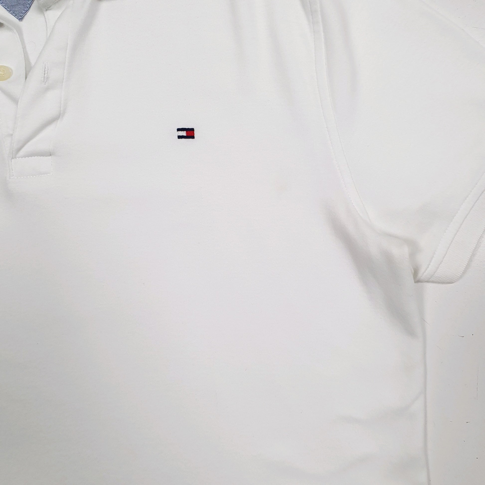 Mens White Tommy Hilfiger   Polo Shirt
