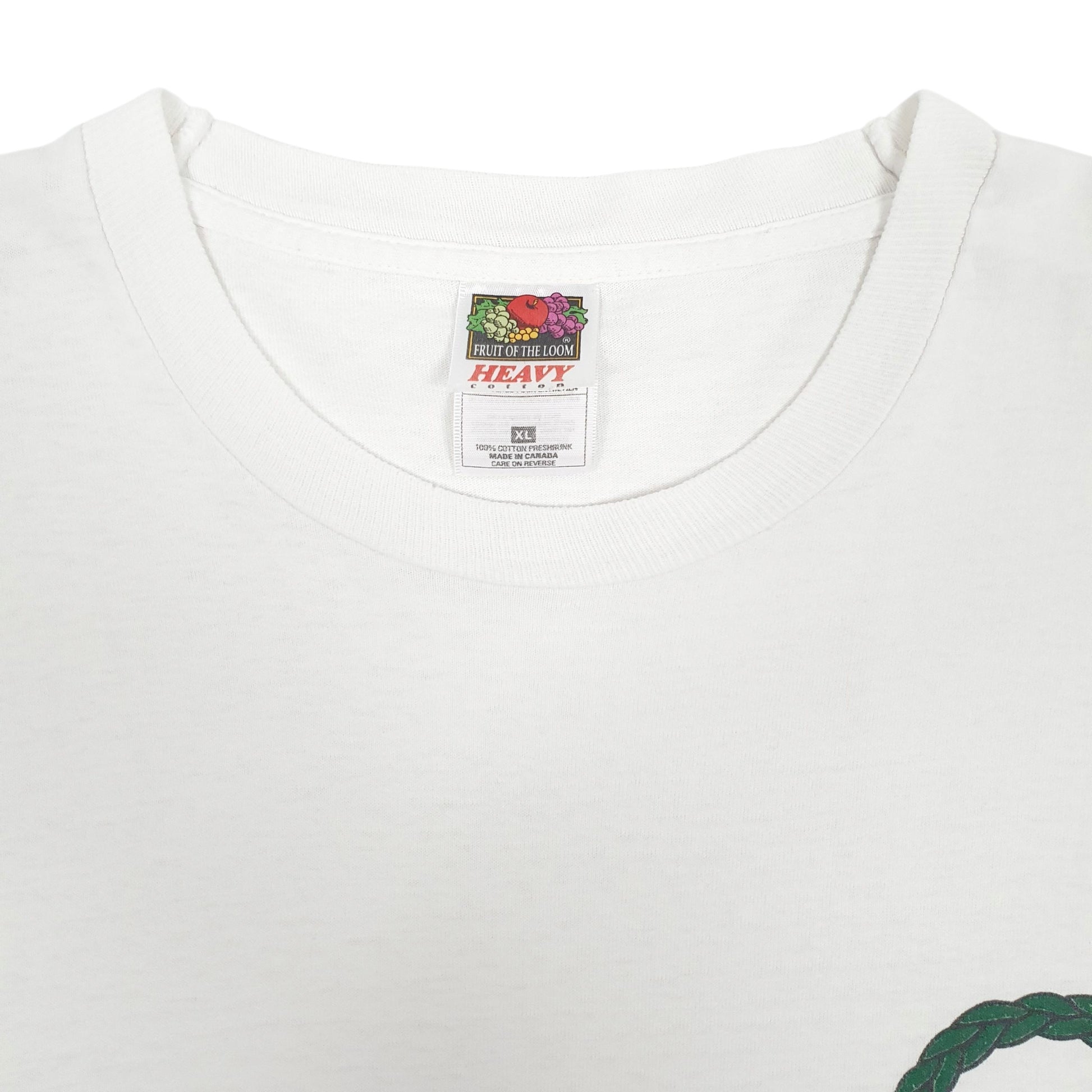 Mens White Fruit Of The Loom   T Shirt