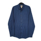Mens Blue L.L.Bean Houndstooth Thick Flannel Tall Long Sleeve Shirt
