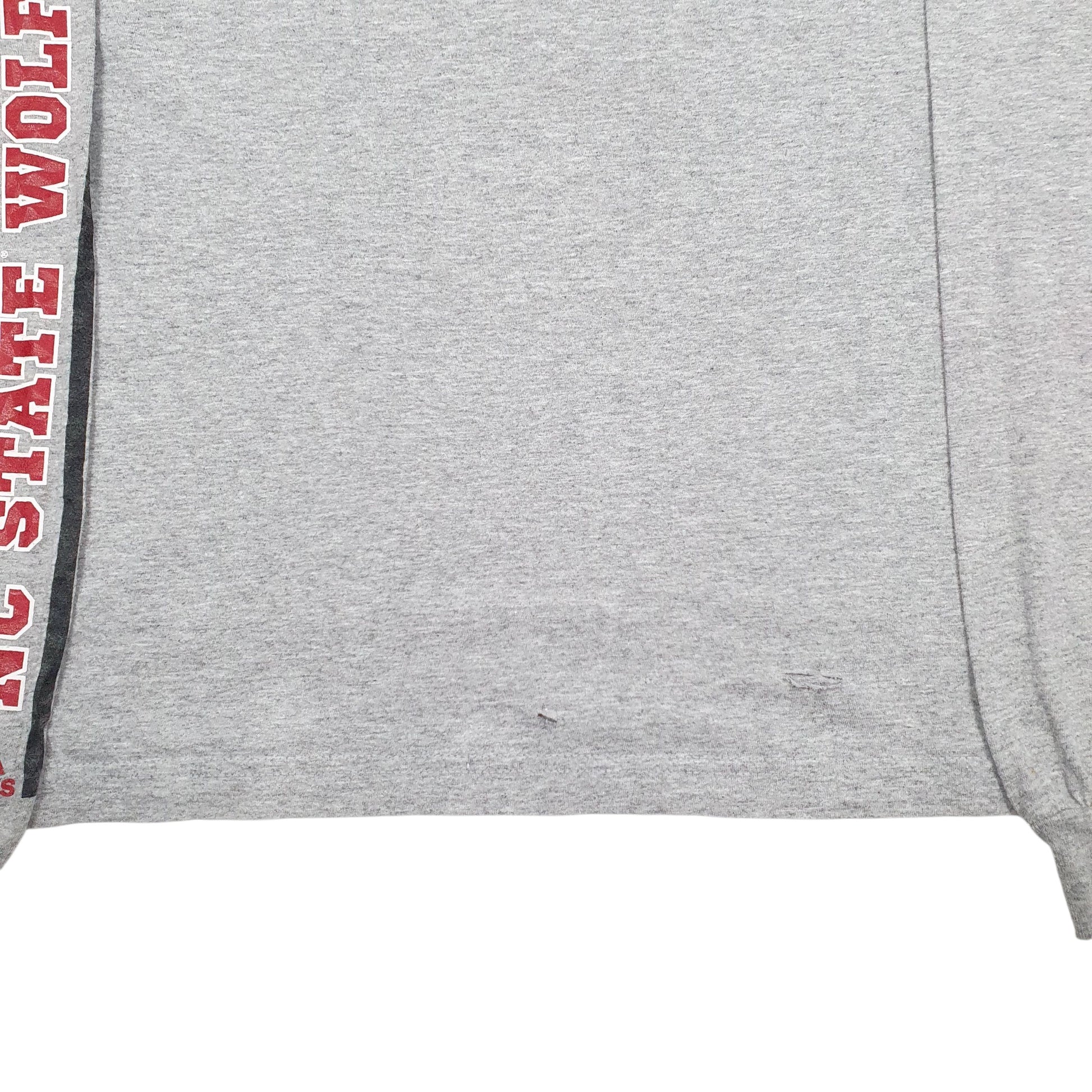 Mens Grey Adidas NC State Wolfpack  T Shirt