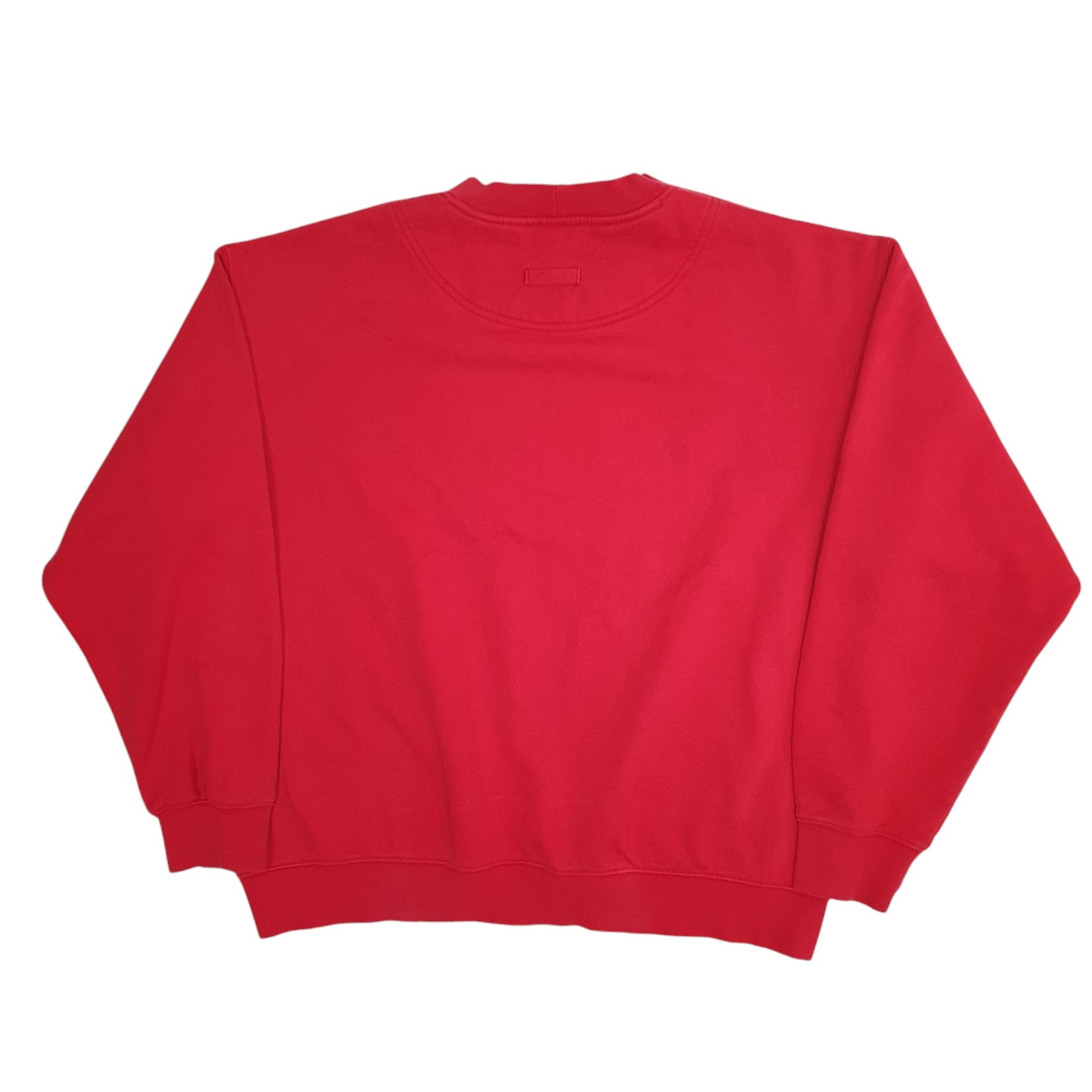 Mens Red Columbia Sportswear Company Spellout Crewneck Jumper