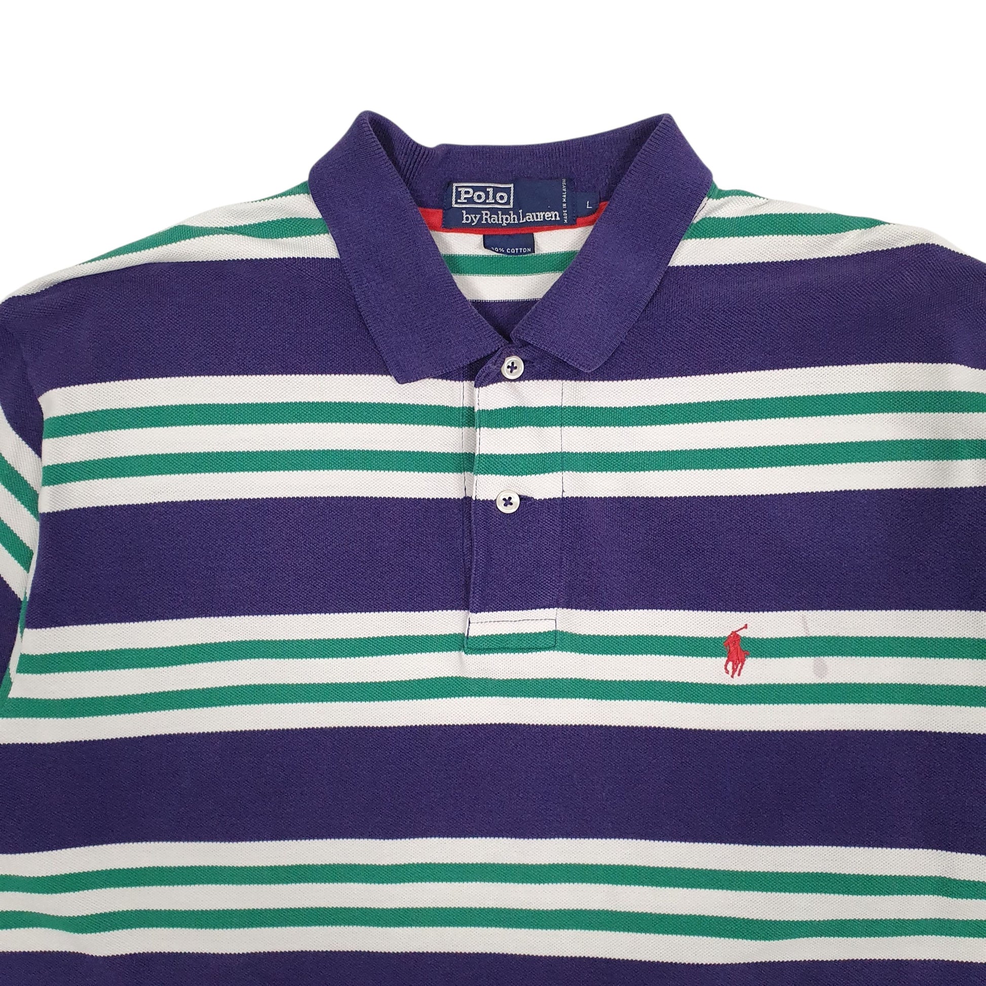 Mens Purple Polo Ralph Lauren Vintage 90s  Polo Shirt