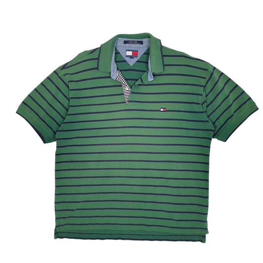Mens Green Polo Ralph Lauren Vintage 90s Short Sleeve Polo Shirt