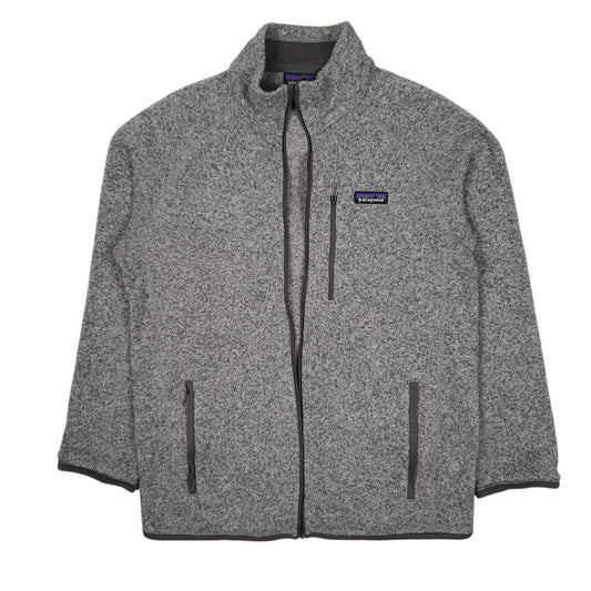 Mens Grey Patagonia Better Sweater Full Zip Jumper