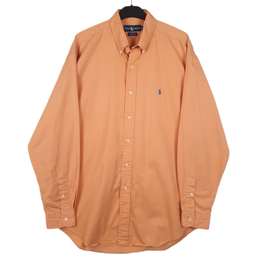 Mens Orange Ralph Lauren Blake Long Sleeve Shirt