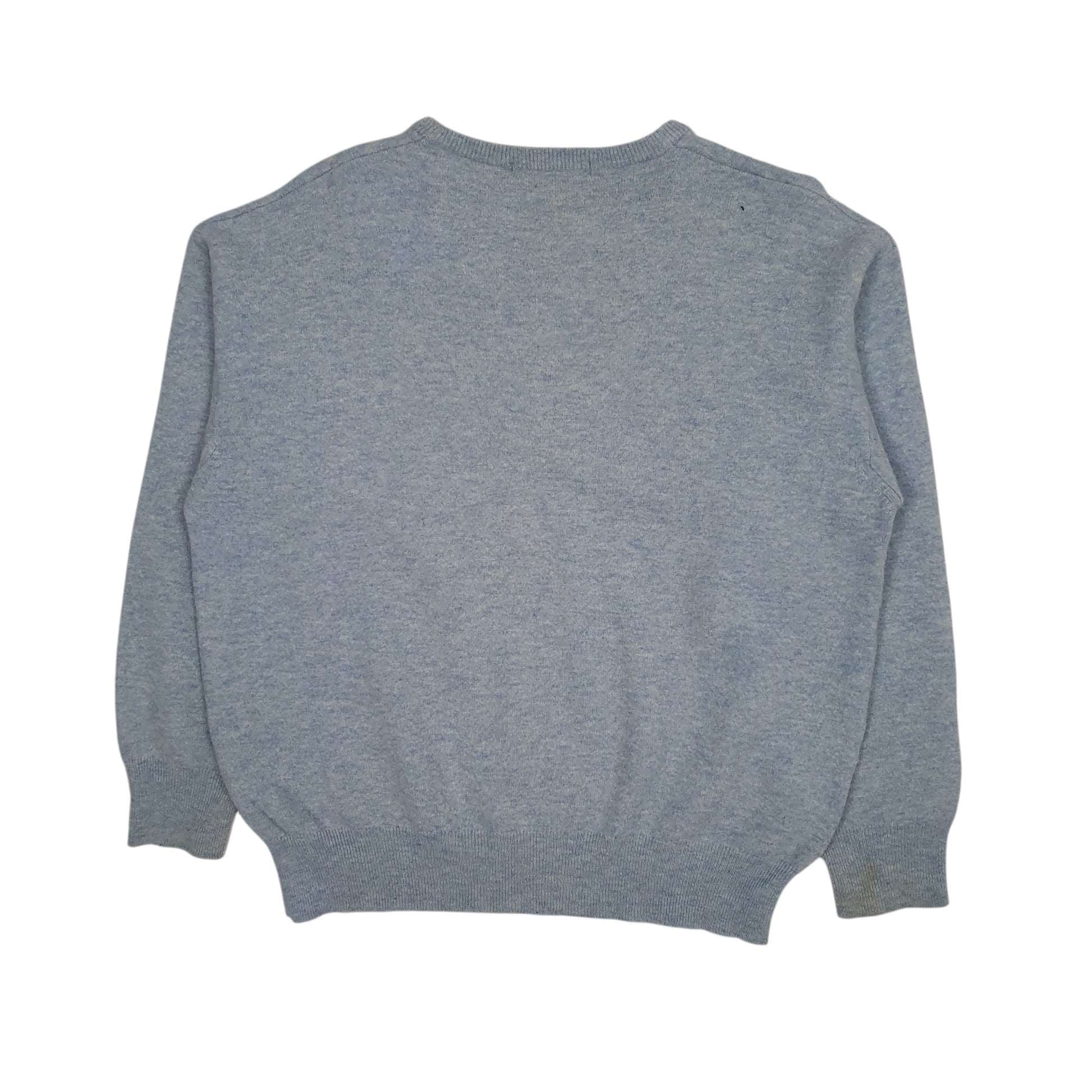 Mens Blue Burberry Vintage 90s Crewneck Jumper