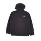 Mens Black The North Face Hyvent Crewneck Coat