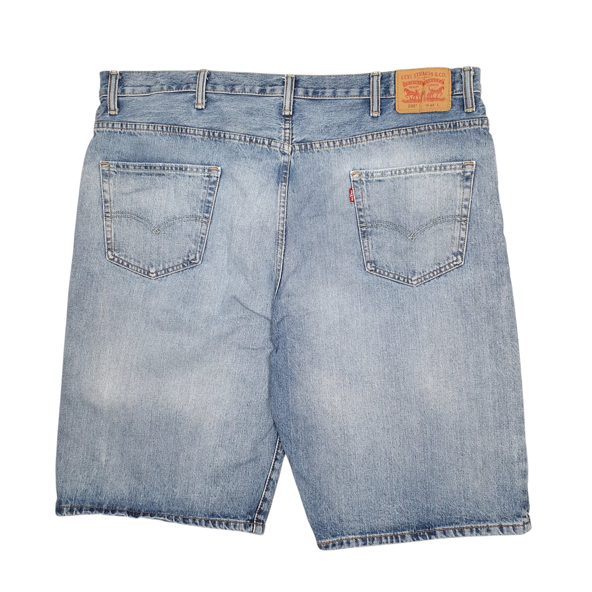 Mens Blue Levis 569  Shorts