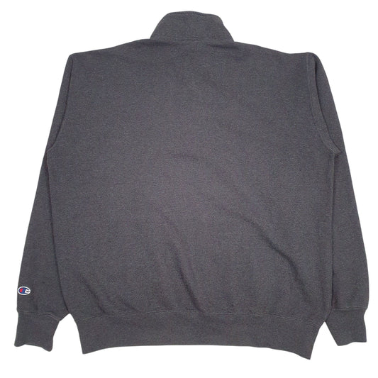 Mens Grey Champion Niagara University Quarter Zip Jumper