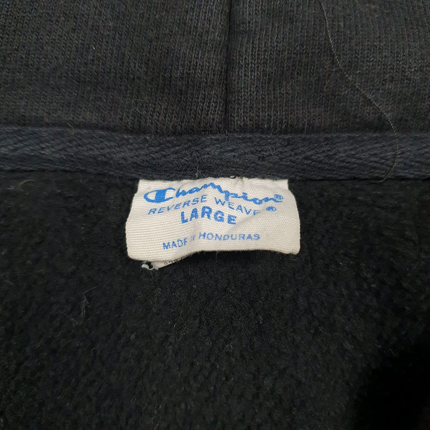 Mens Black Champion Reverse Weave Hoodie Jumper