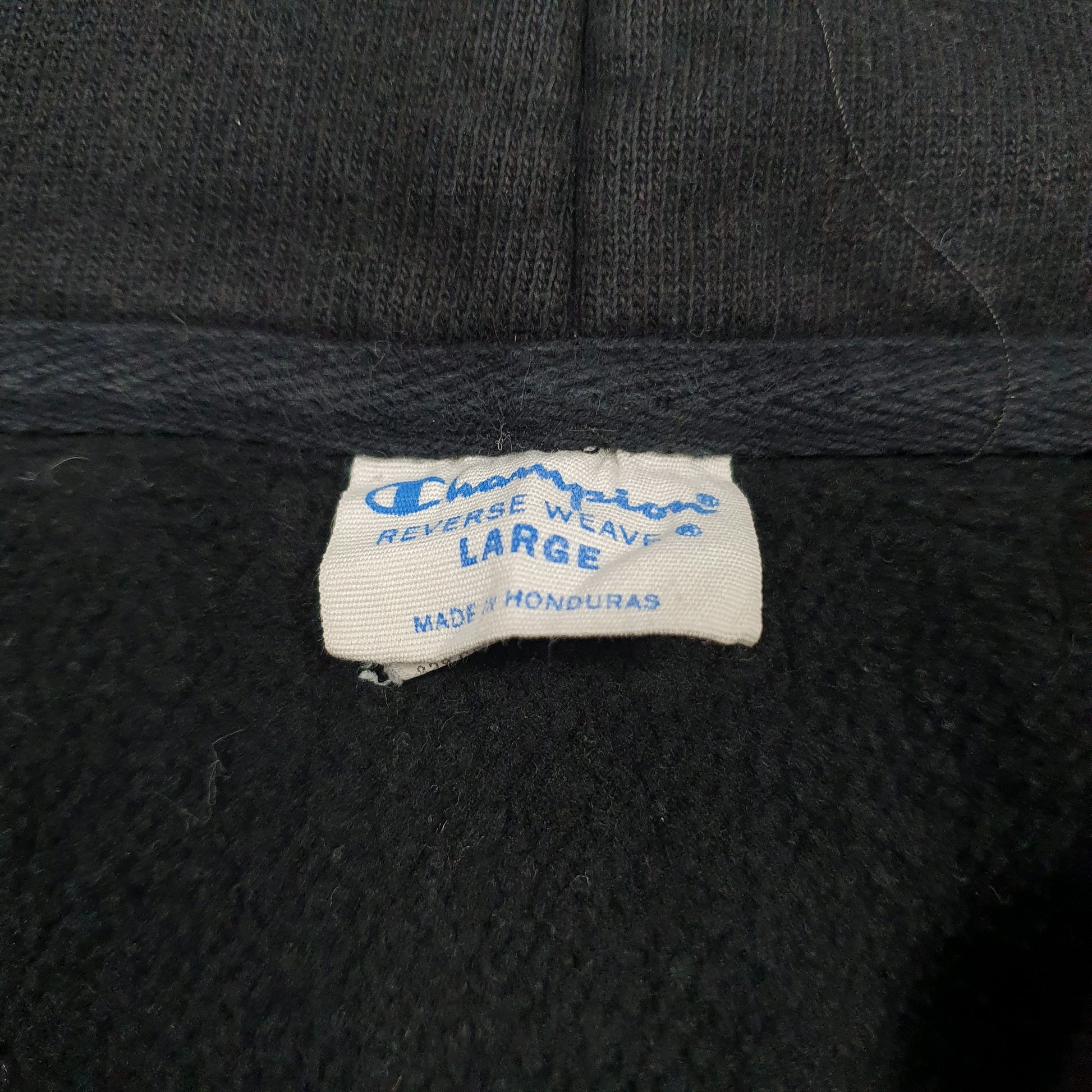 Mens Black Champion Reverse Weave Hoodie Jumper