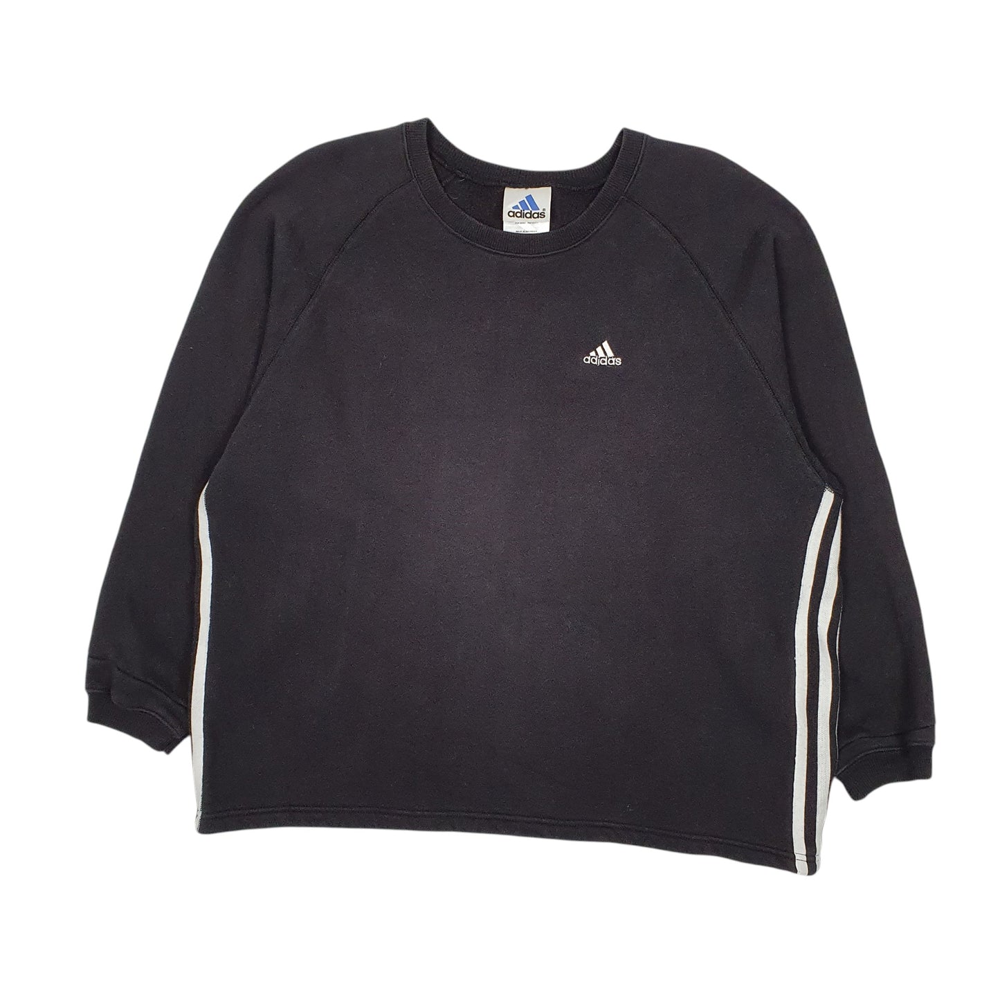 Womens Black Adidas Vintage 00s Crewneck Jumper
