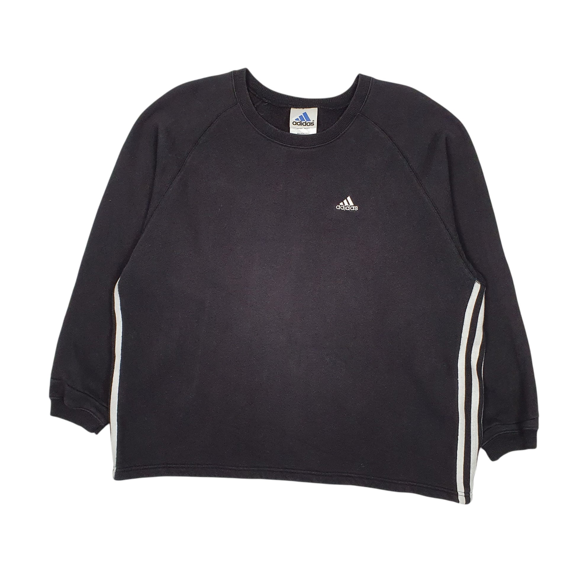 Womens Black Adidas Vintage 00s Crewneck Jumper