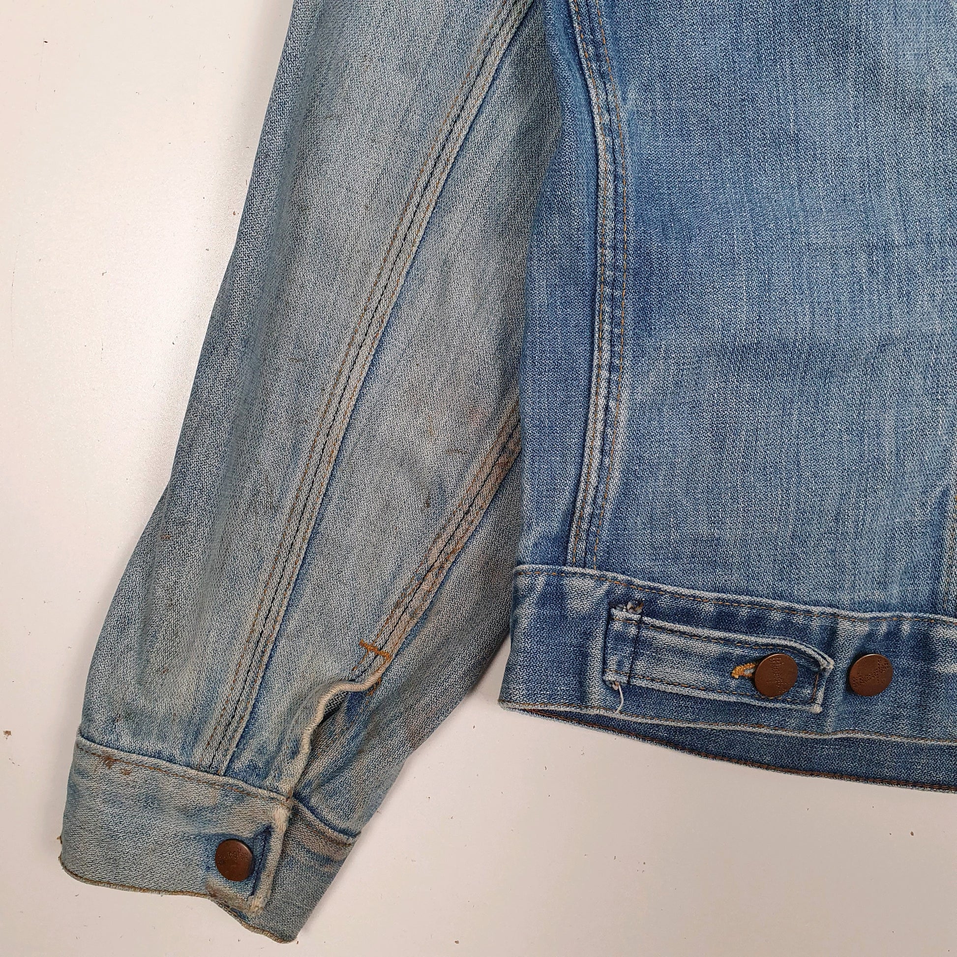 Mens Blue Wrangler Vintage 70s No Fault Made In USA  Coat