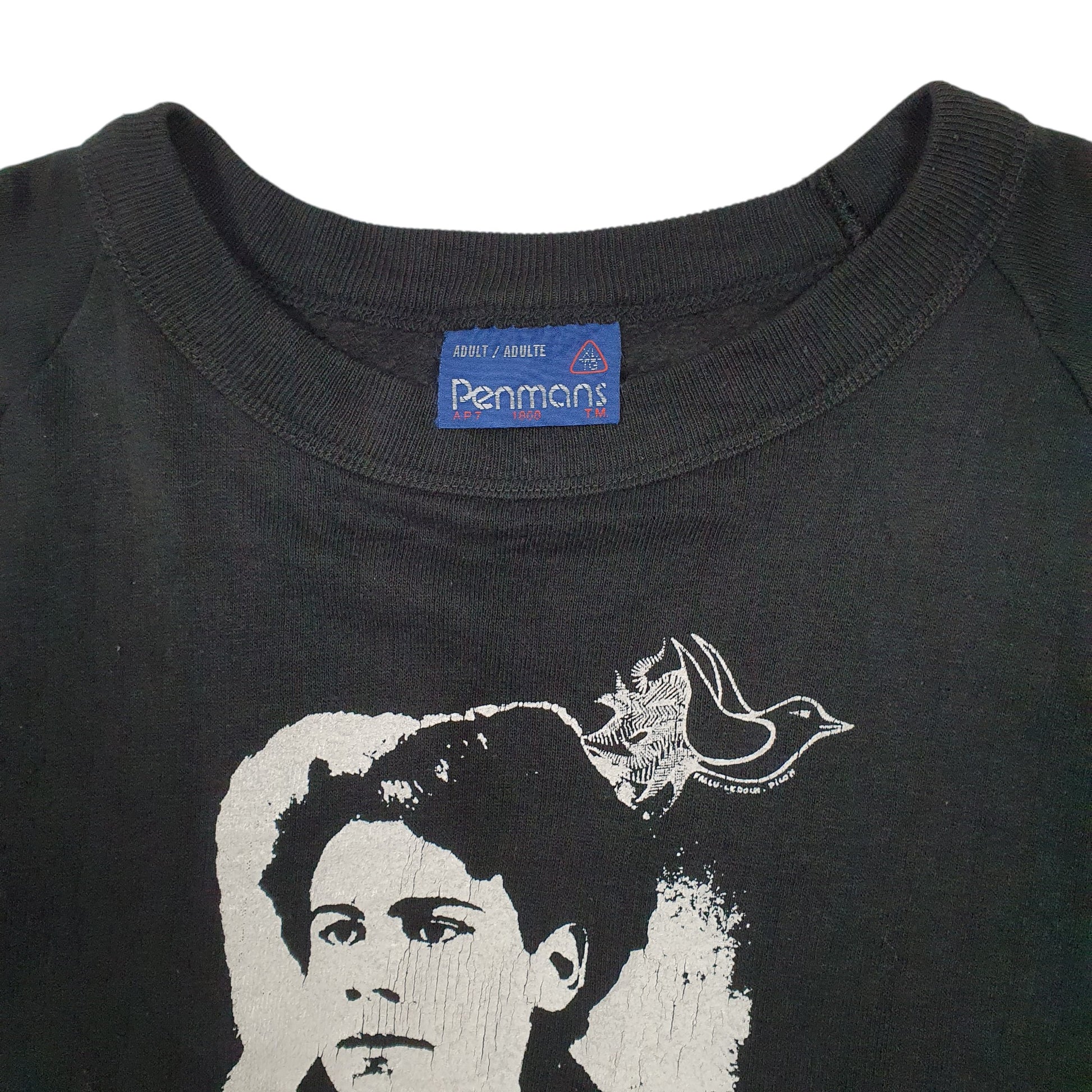 Mens Black Penmans Saint Smile Crewneck Jumper