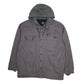 Mens Grey Wrangler Bomber Hoodie Chore  Coat