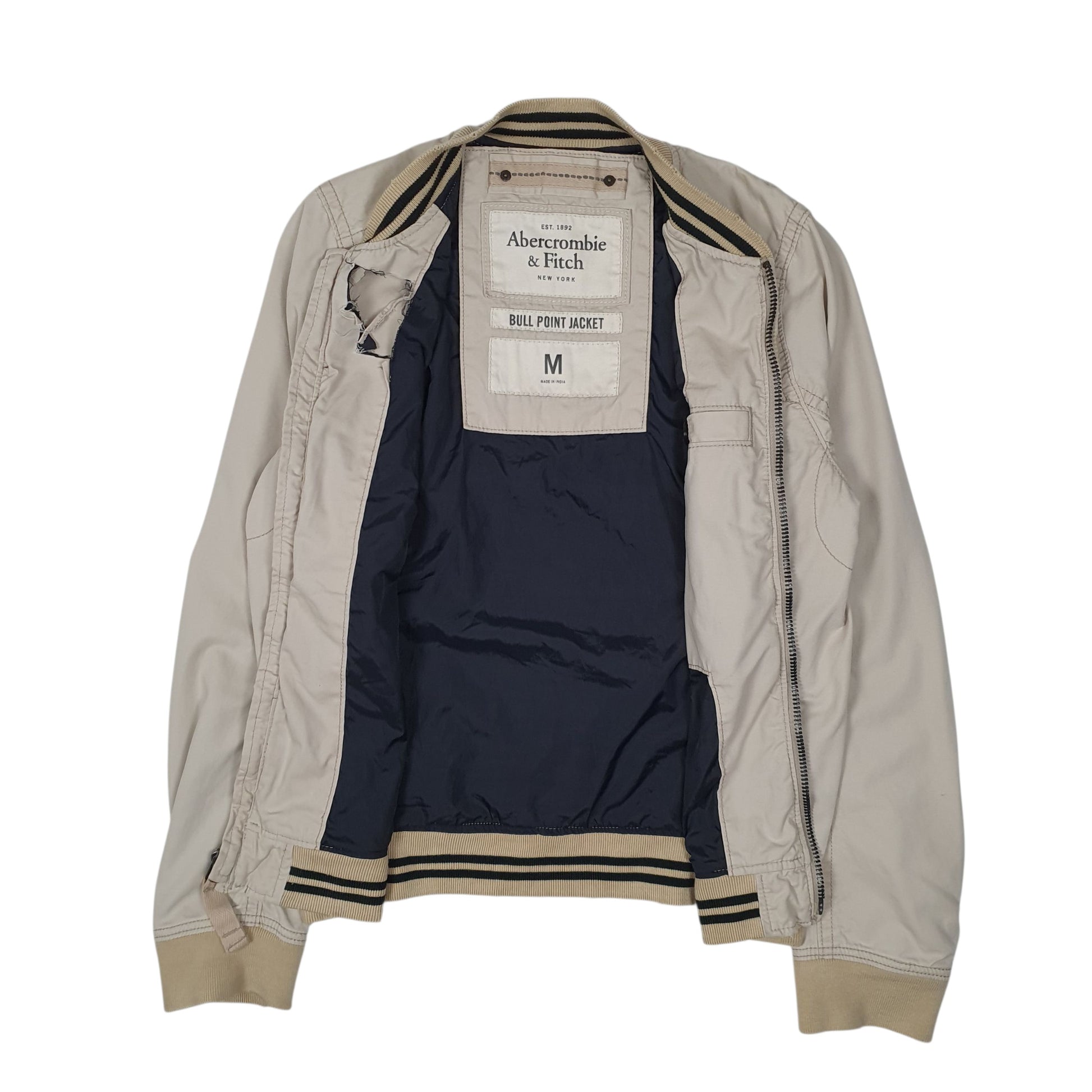 Mens Beige Abercrombie & Fitch   Coat