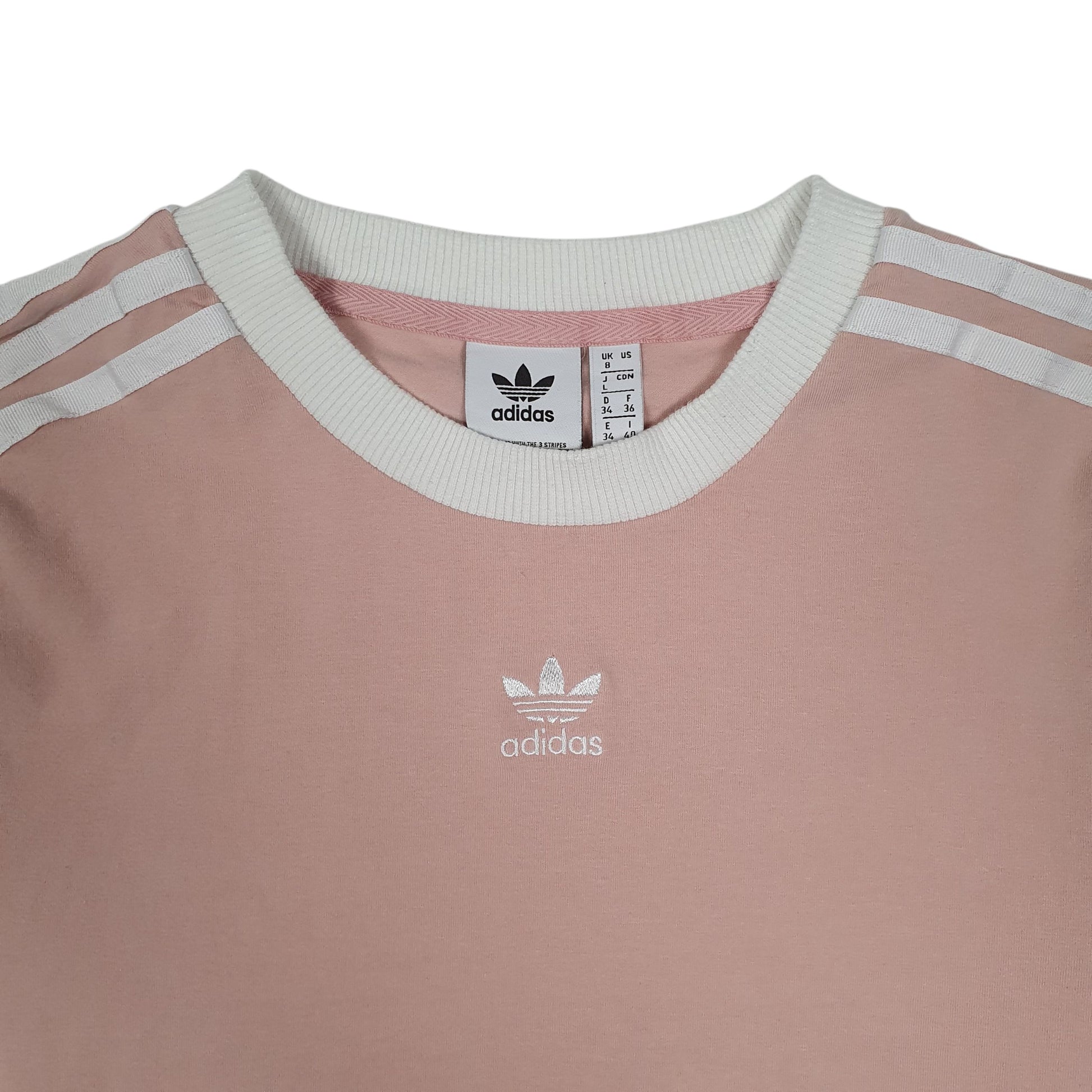Womens Pink Adidas Lightweight Crewneck Jumper