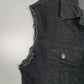 Womens Black Lee Gilet Vest Cut Off  Coat