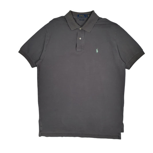 Mens Grey Polo Ralph Lauren Classic Fit Short Sleeve Polo Shirt