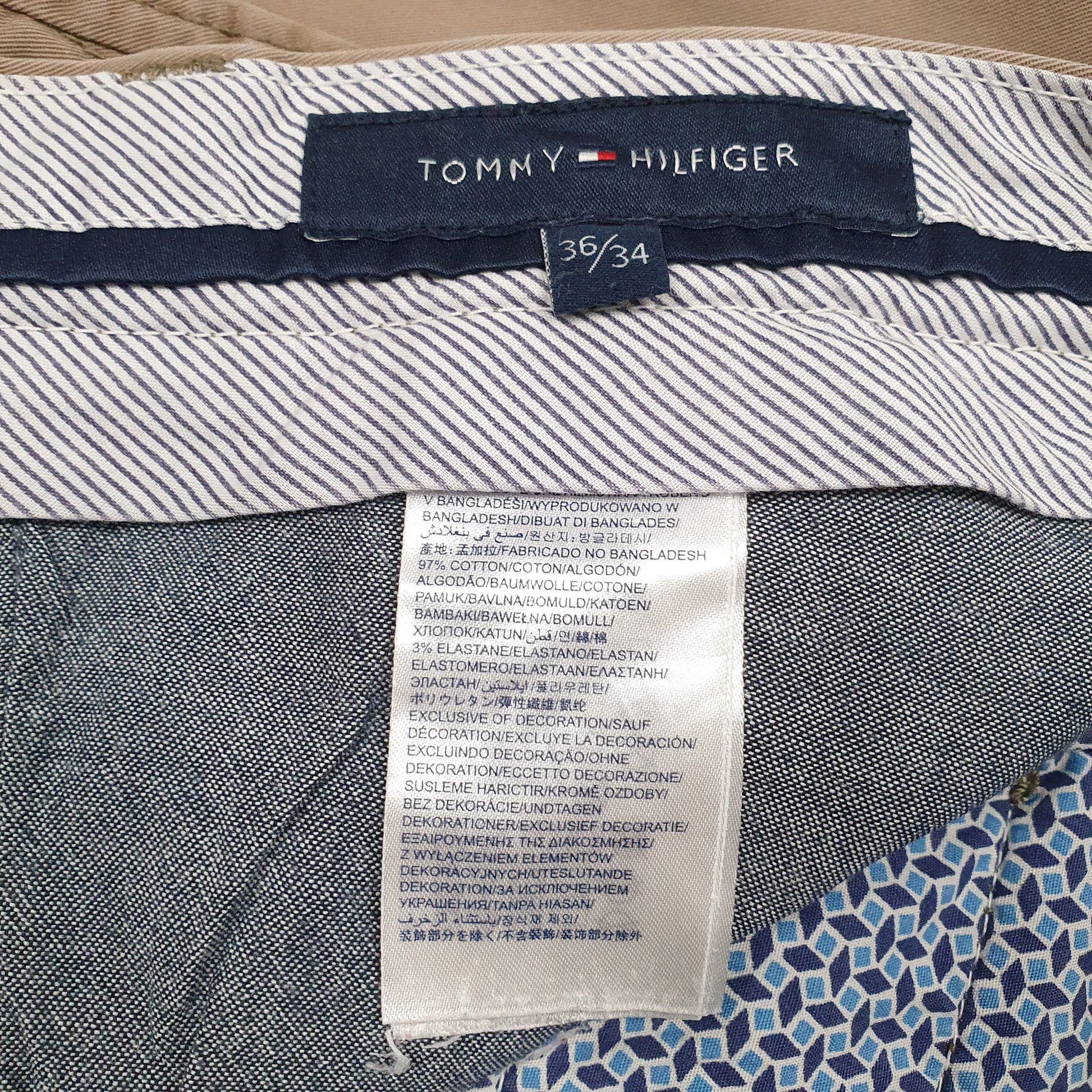 Mens Brown Tommy Hilfiger   Trousers