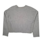 Womens Grey Champion Crop Top Crewneck Jumper