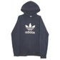 Mens Black Adidas Spellout Crewneck Jumper