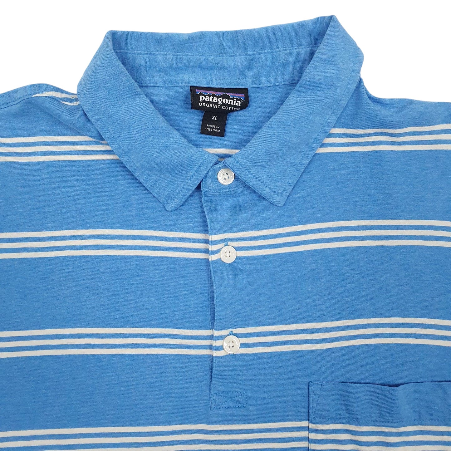 Mens Blue Patagonia   Polo Shirt