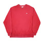 Mens Red Champion Reverse Weave Crewneck Jumper