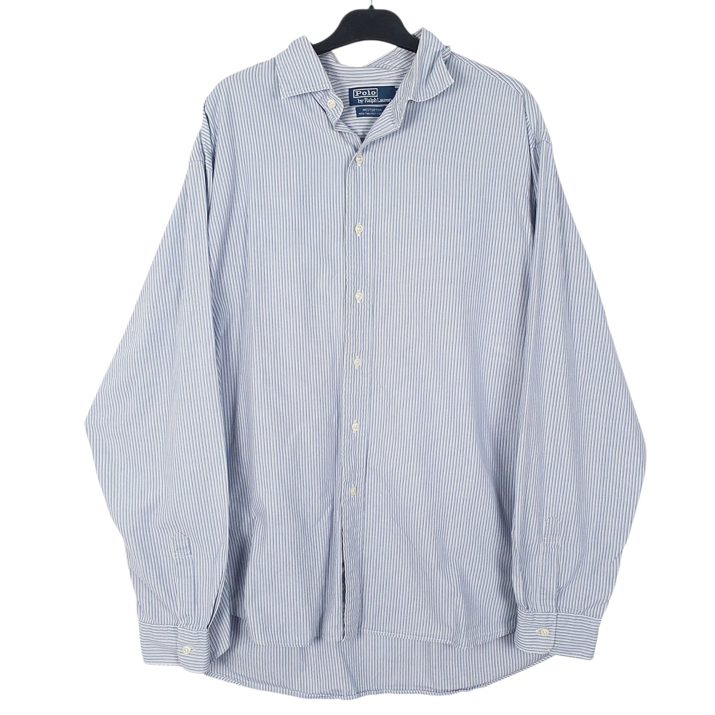 Mens Blue Polo Ralph Lauren Westleton Vintage Long Sleeve Shirt