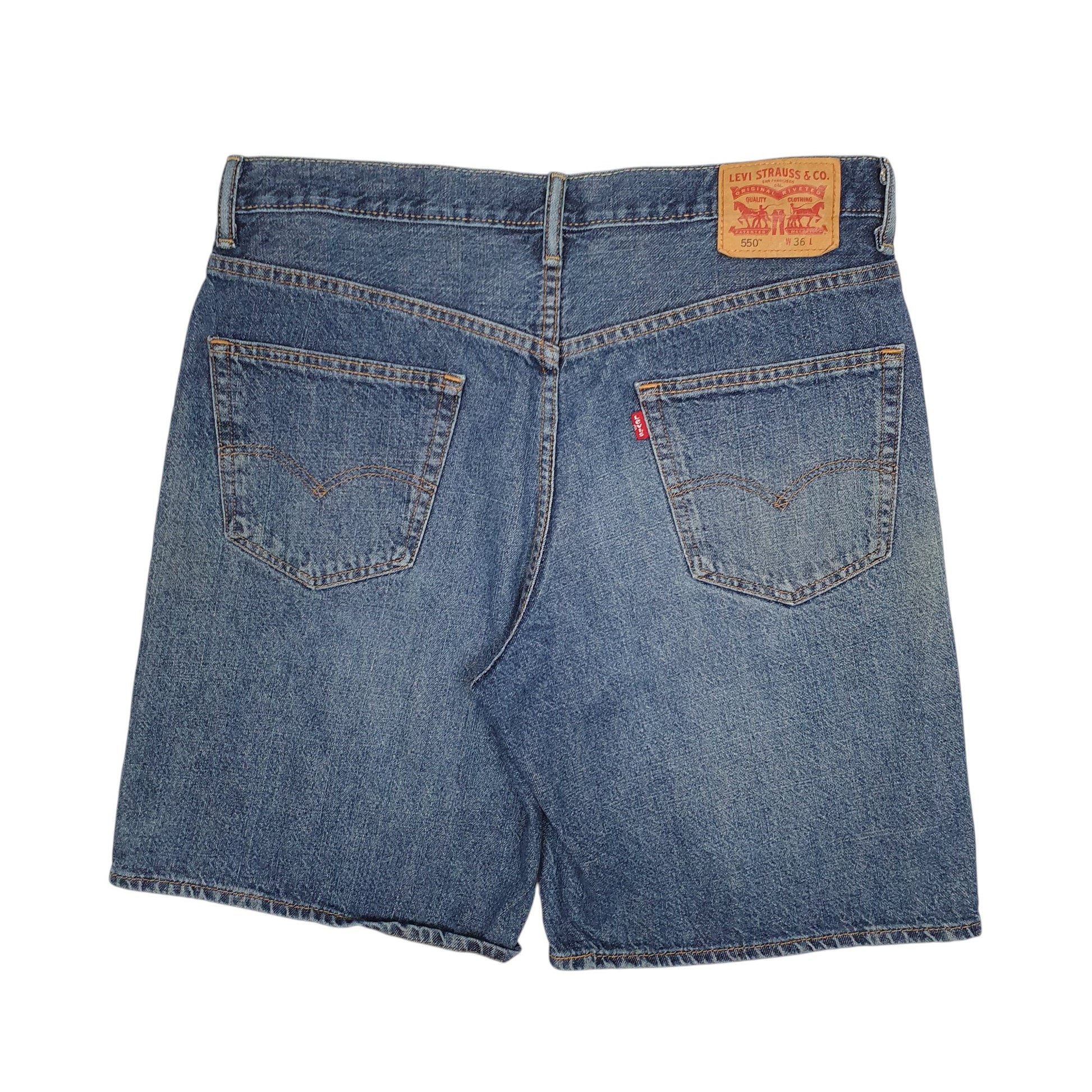 Mens Blue Levis 550  Shorts