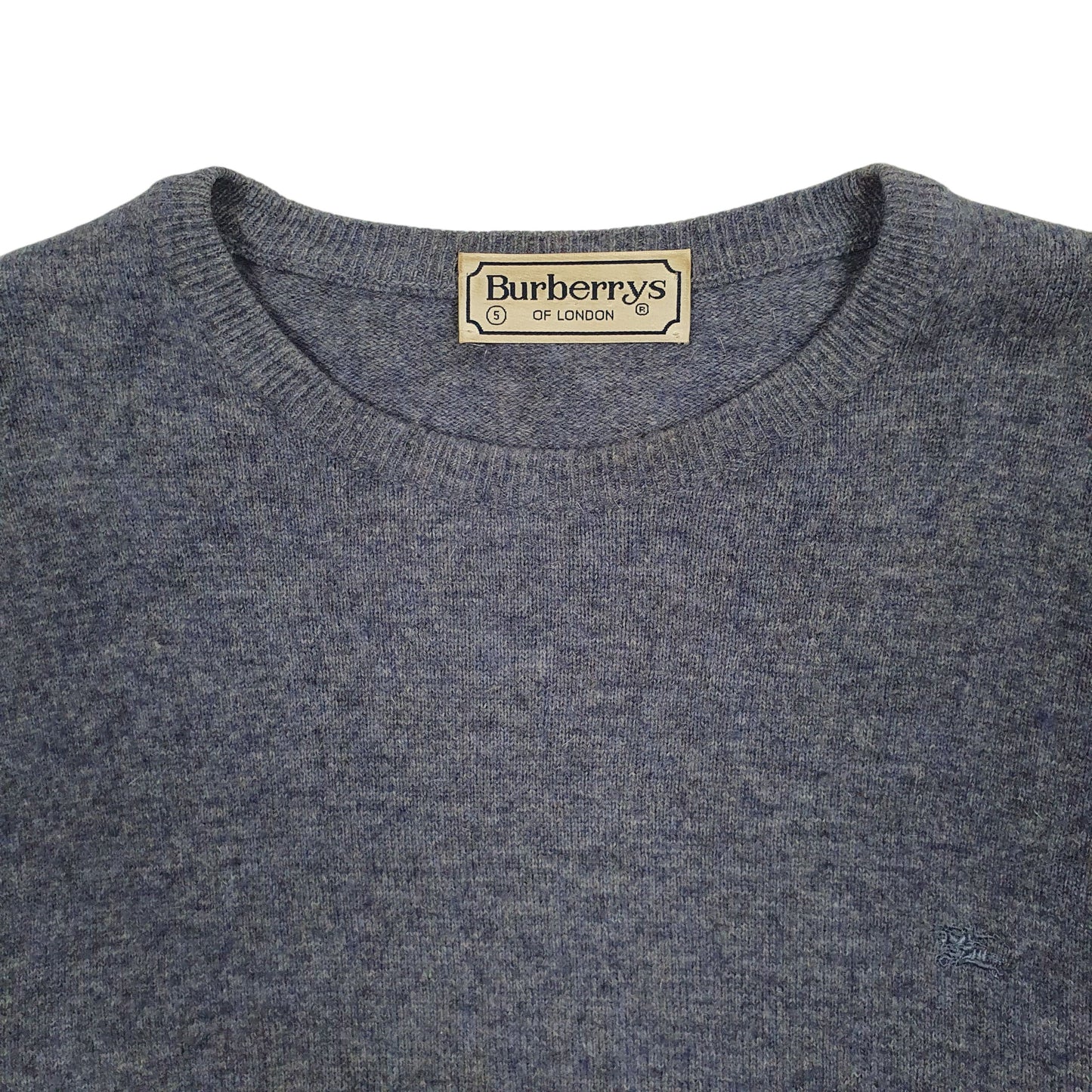 Mens Blue Burberry Vintage 90s Crewneck Jumper