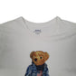Womens White Polo Ralph Lauren Polo Bear  T Shirt