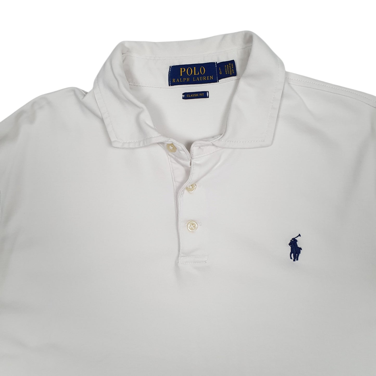 Mens White Polo Ralph Lauren   Polo Shirt