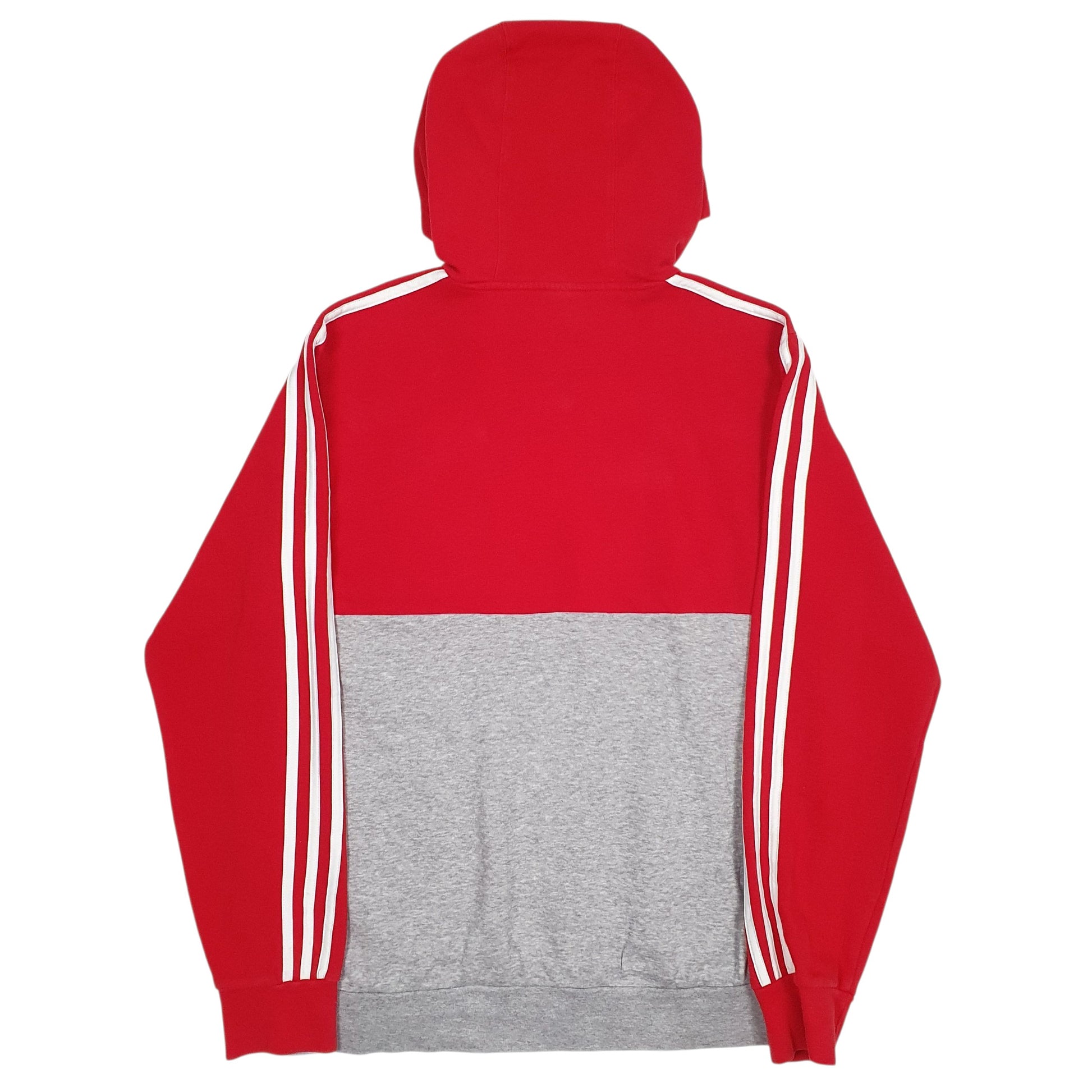 Mens Red Adidas Spellout Hoodie Jumper