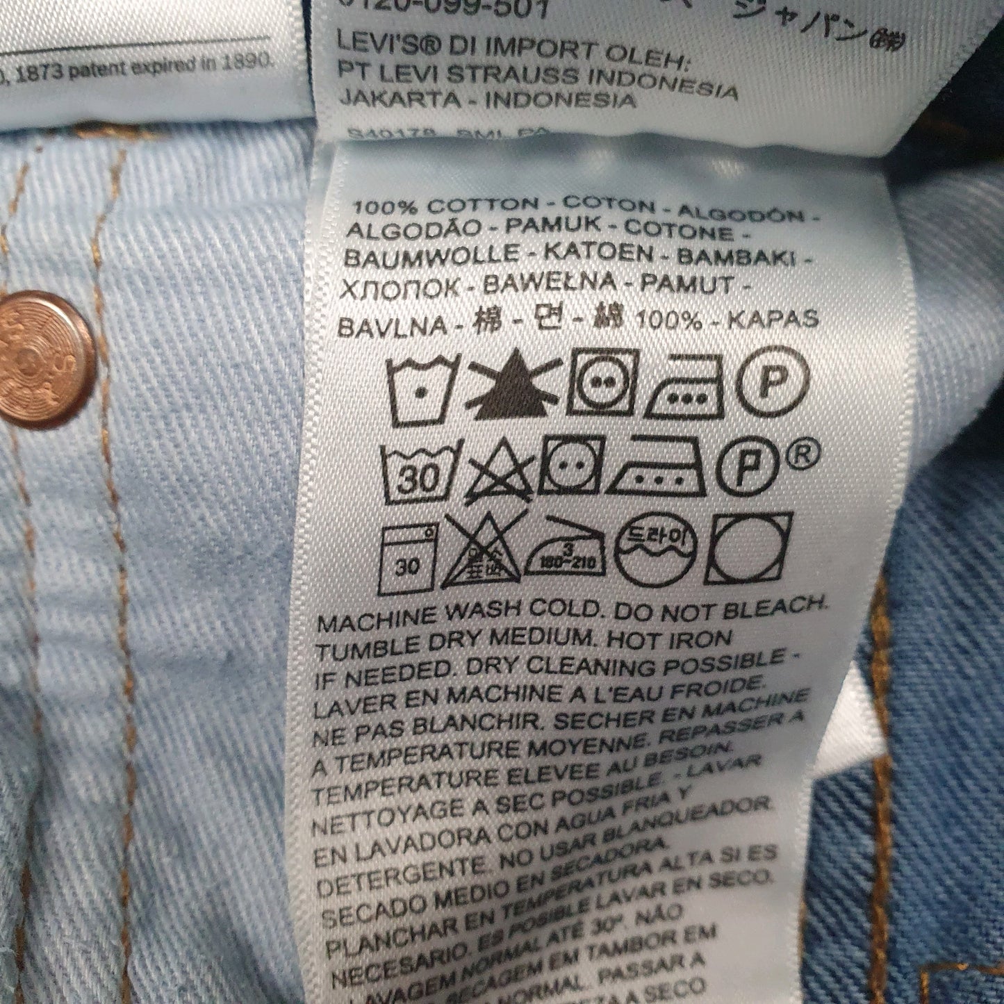 Mens Blue Levis   Jeans