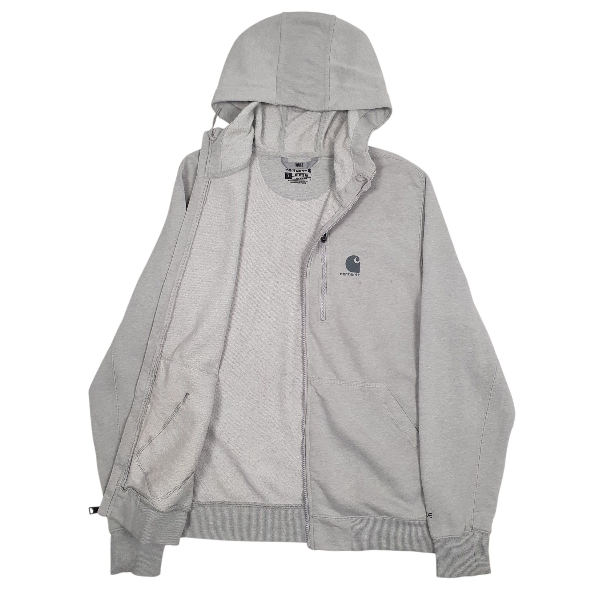 Mens Grey Carhartt  Full Zip Jumper