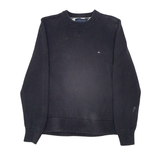 Mens Black Tommy Hilfiger  Crewneck Jumper