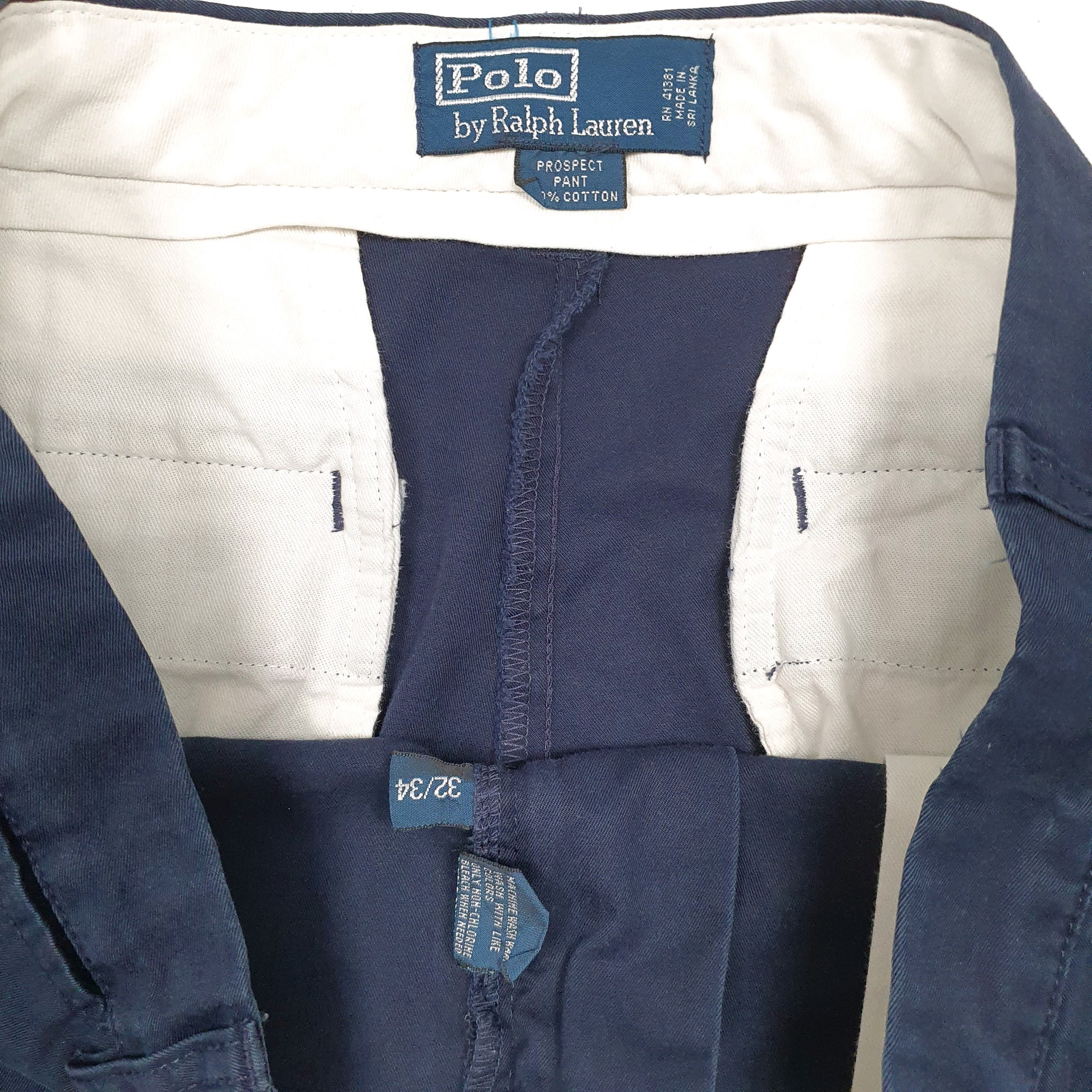 Mens Navy Polo Ralph Lauren Prospect Pant  Trousers