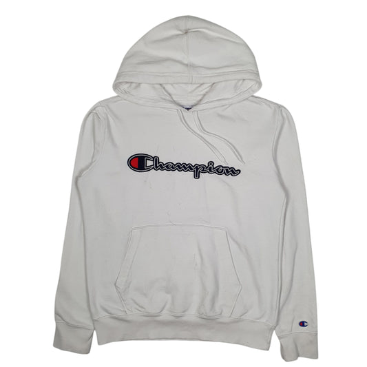 Mens White Champion  Hoodie Jumper