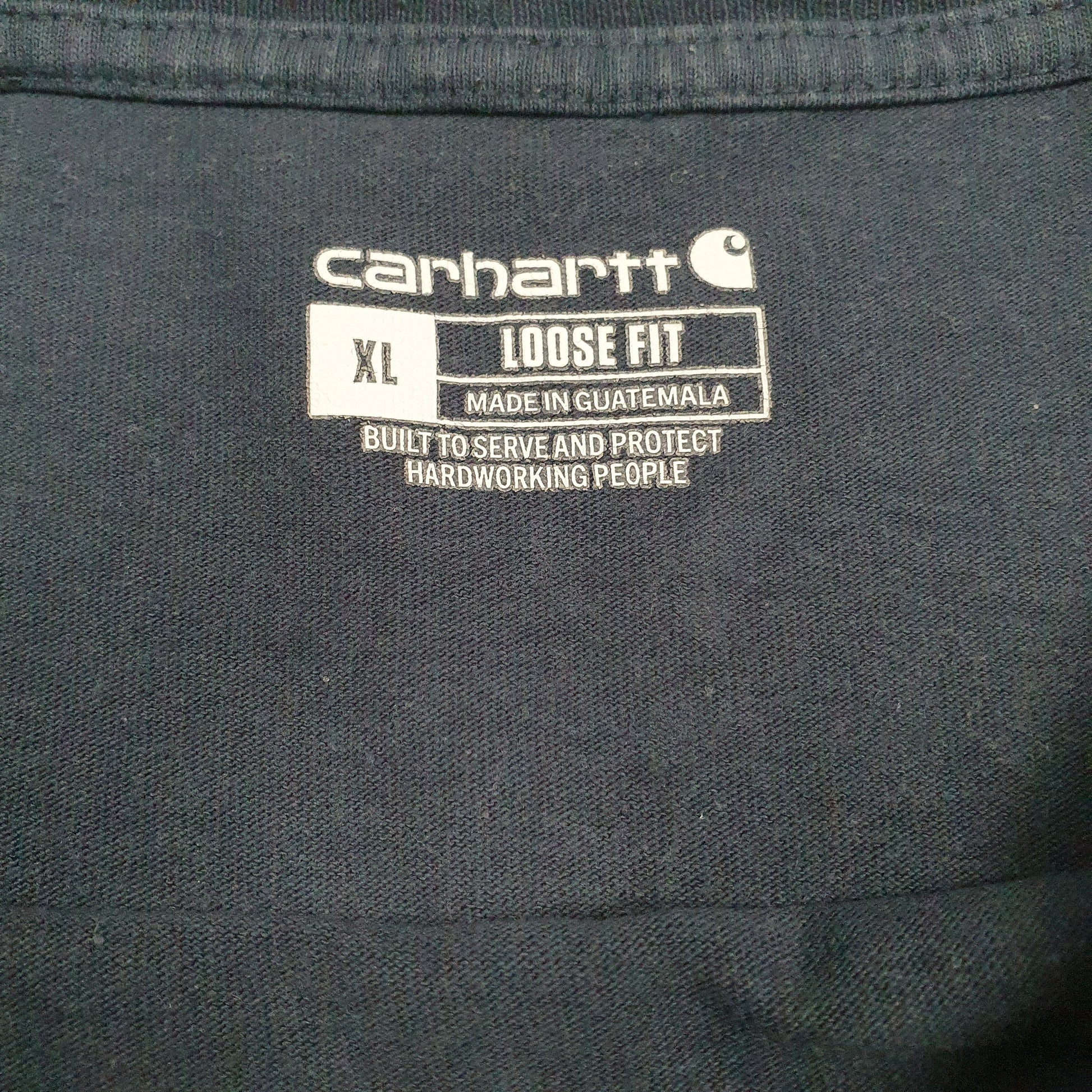 Mens Navy Carhartt   T Shirt