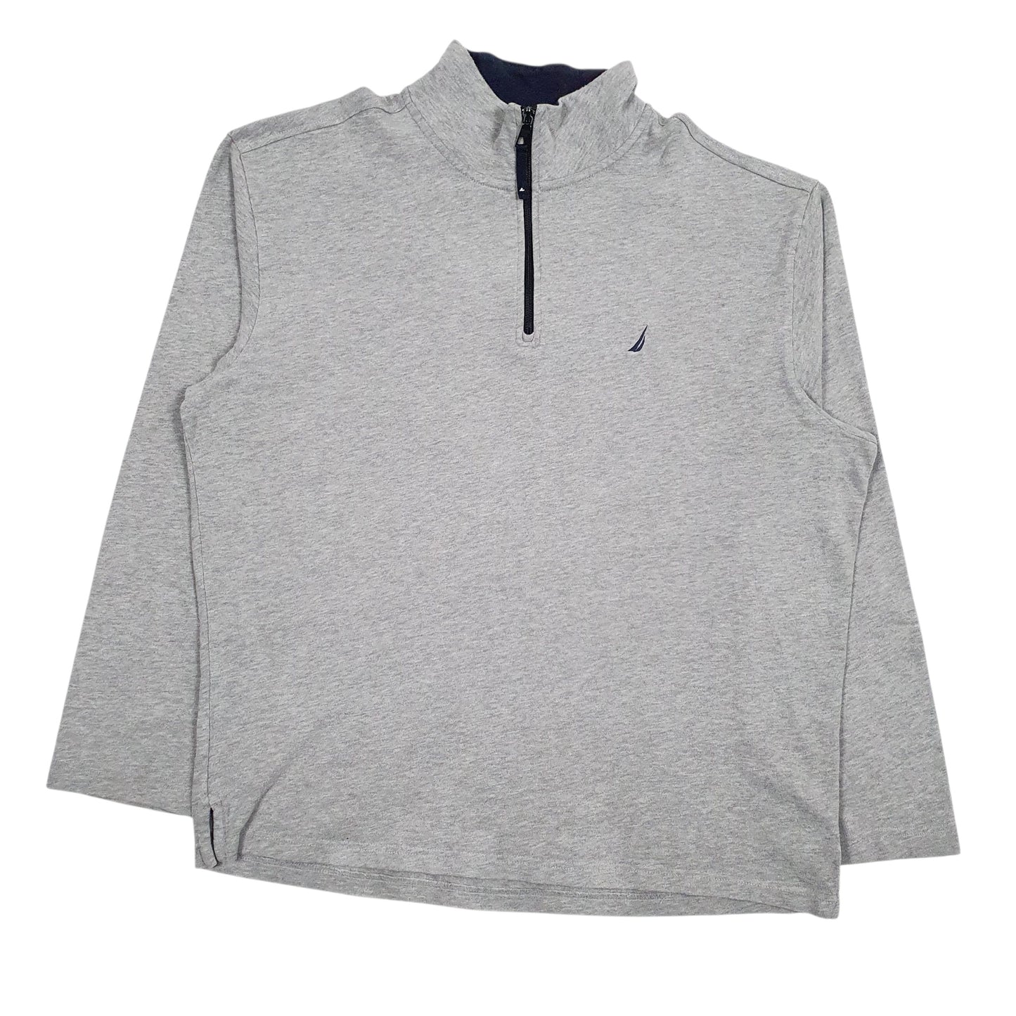 Mens Grey Nautica  Quarter Zip Jumper