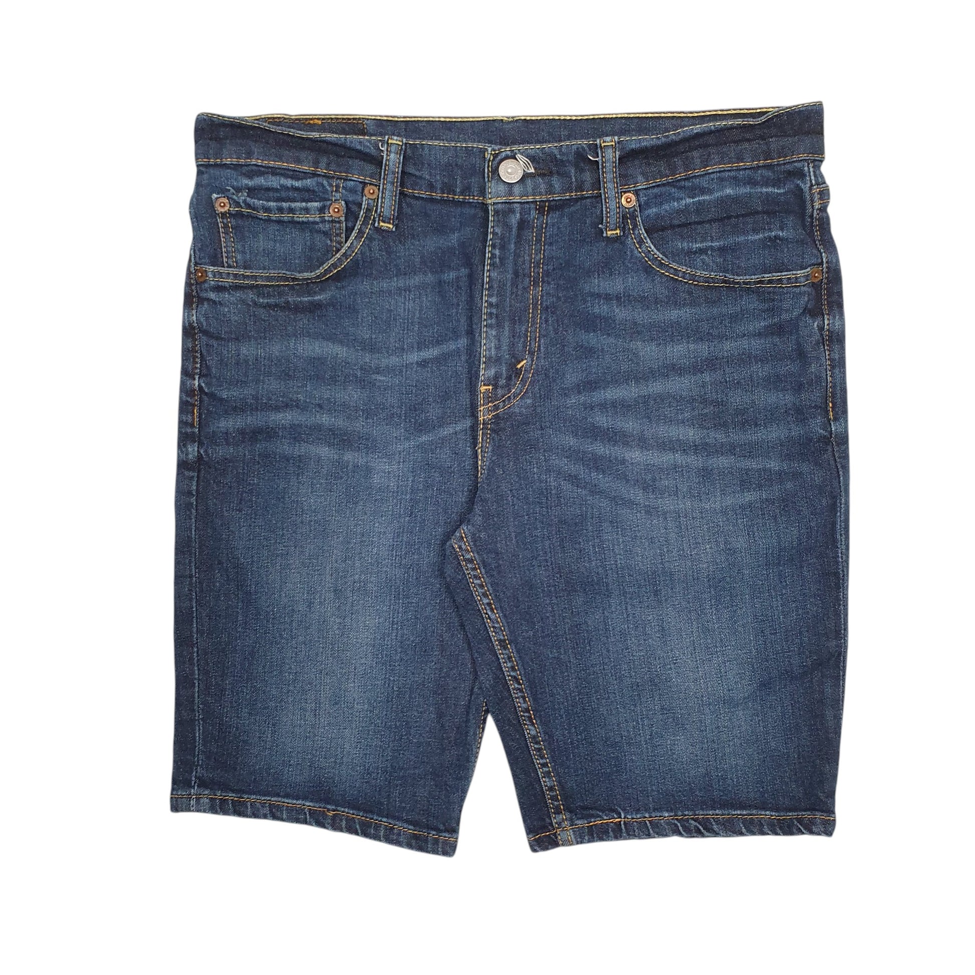 Mens Blue Levis 511 Stretch Denim Shorts