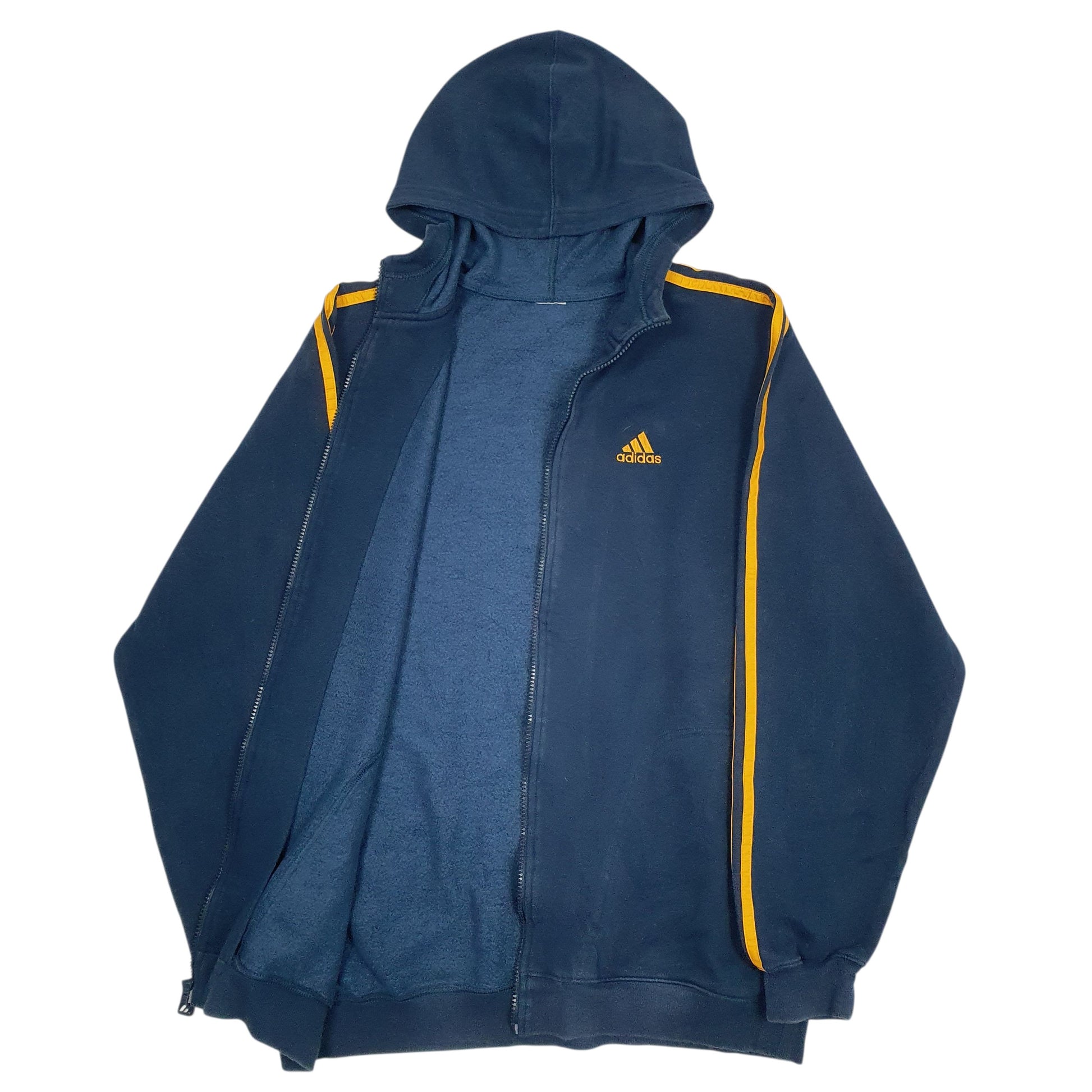 Mens Navy Adidas  Full Zip Jumper