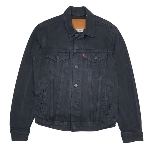 Mens Black Levis   Coat