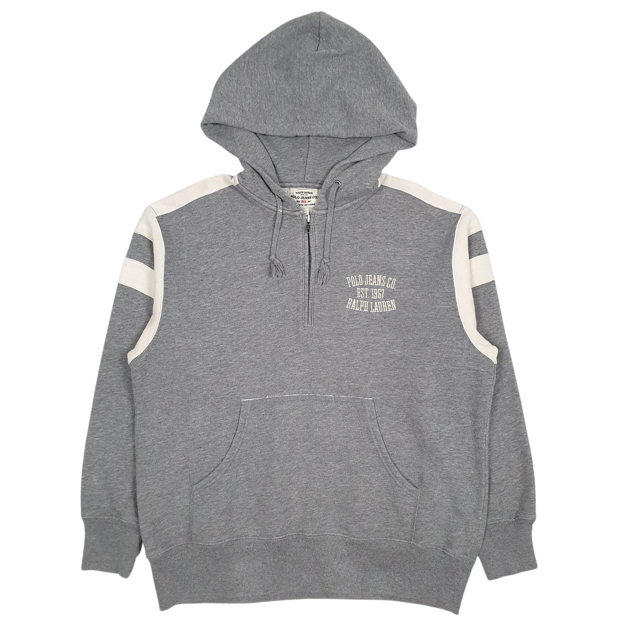 Mens Grey Ralph Lauren Polo Jeans Hoodie Jumper