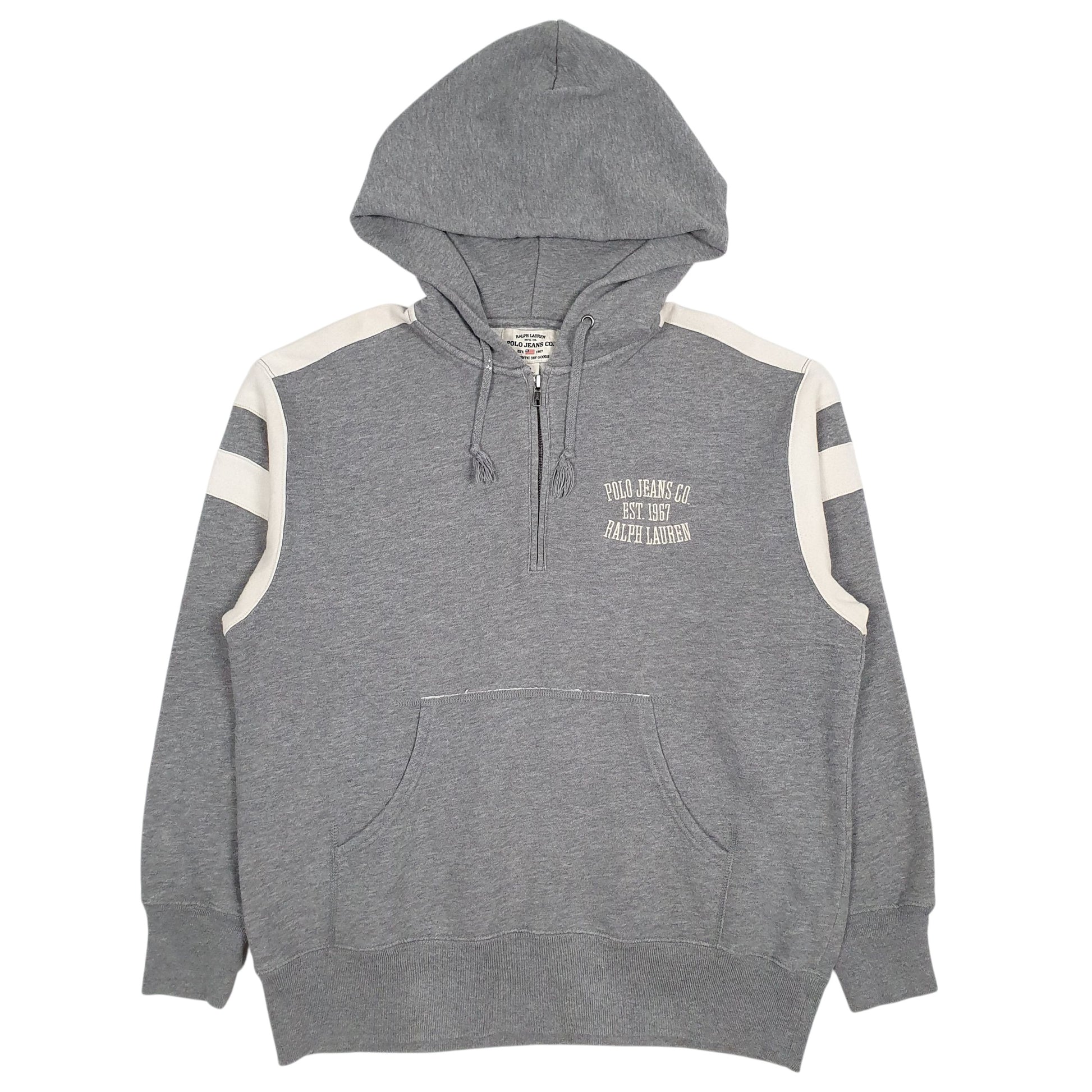 Mens Grey Ralph Lauren Polo Jeans Hoodie Jumper